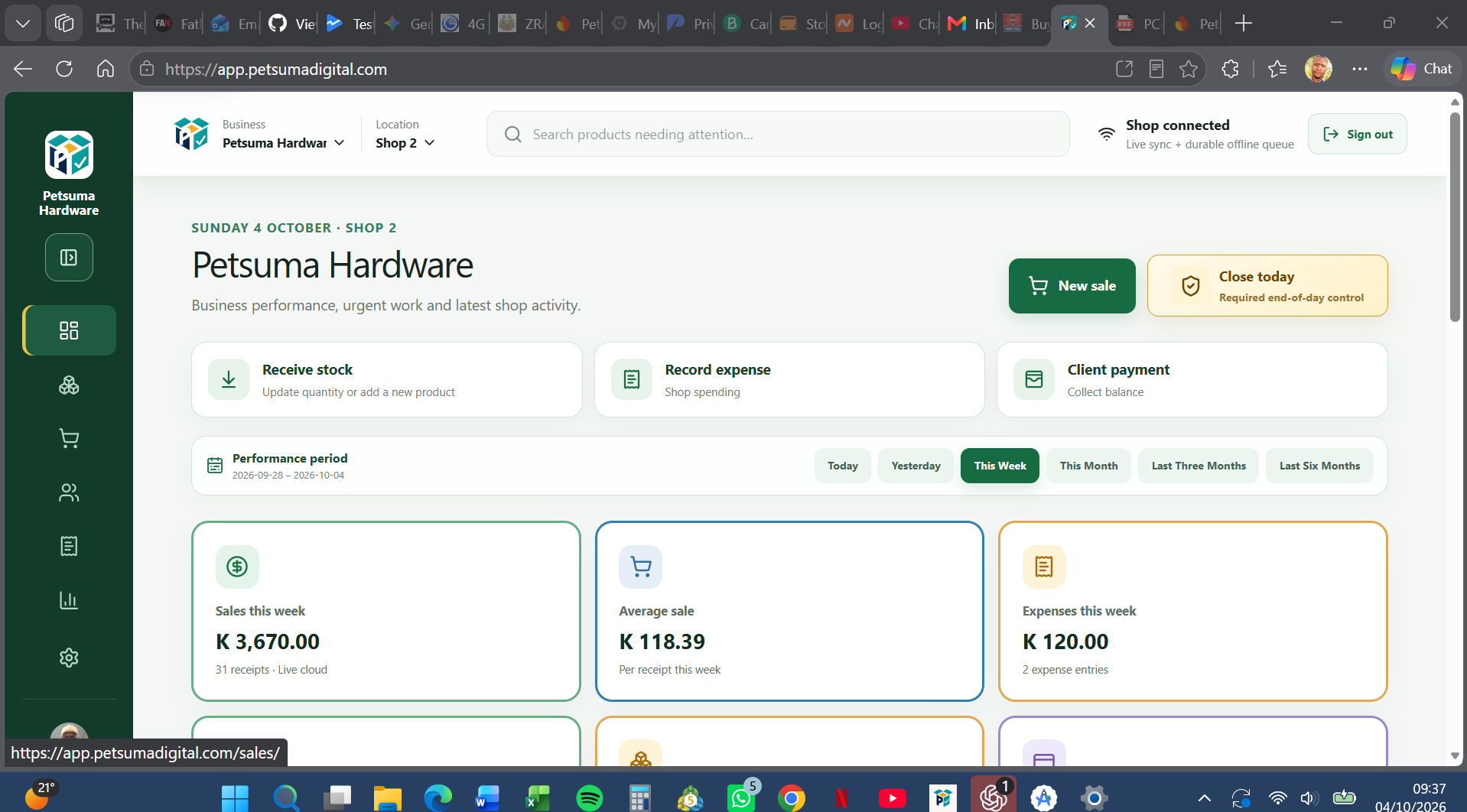 PETSUMA business overview WebApp